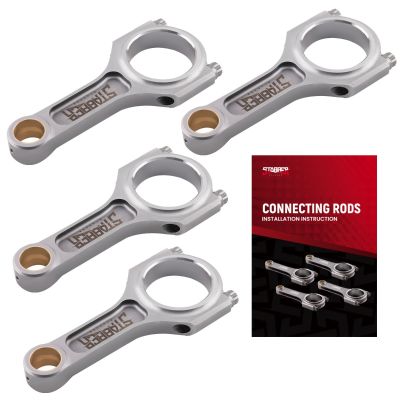 VW 1.8T GTI Golf Jetta Passat Audi A4 TT 144mm 20mm I-Beam Forged 4340 Connecting Rods Conrods+ARP Bolts