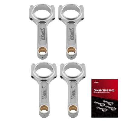 Mazda MZR 2.3 Engine 154.8mm I-Beam Forged 4340 Connecting Rods Conrods+ARP Bolts