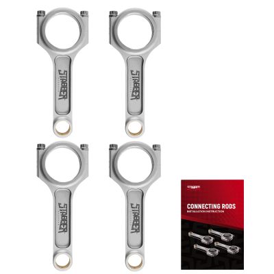 Mazda Speed 3 Speed 6 2.3L 0.886" I-Beam Forged 4340 Connecting Rods Conrods+ARP Bolts