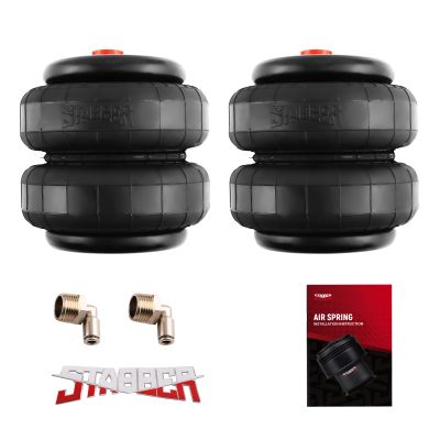 Set of 2 Air Ride Suspension Bag Standard 2500 lb 1/2"npt Single Port Universal